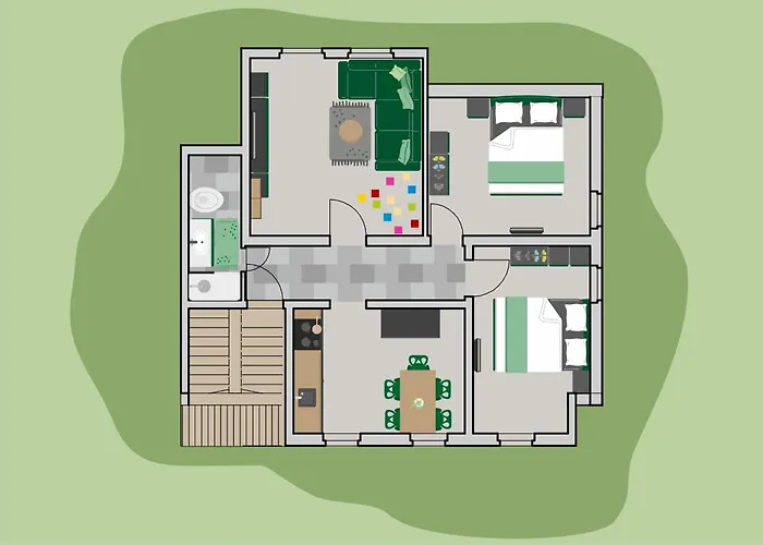 Fewo27 Im Sagenharz - 4 Sterne Dtv - Stilvolles Family-apartment, 2 Sz, Klima, Wlan & Netflix